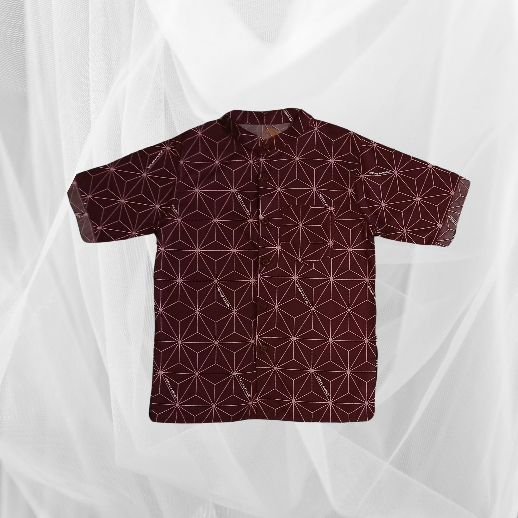 Boys' Co-Ord Set – Maroon Printed
