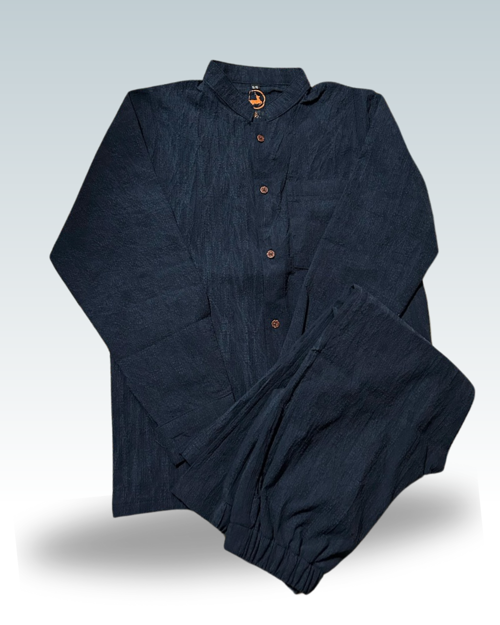 Boys' Navy Blue Shirt and Pant Set