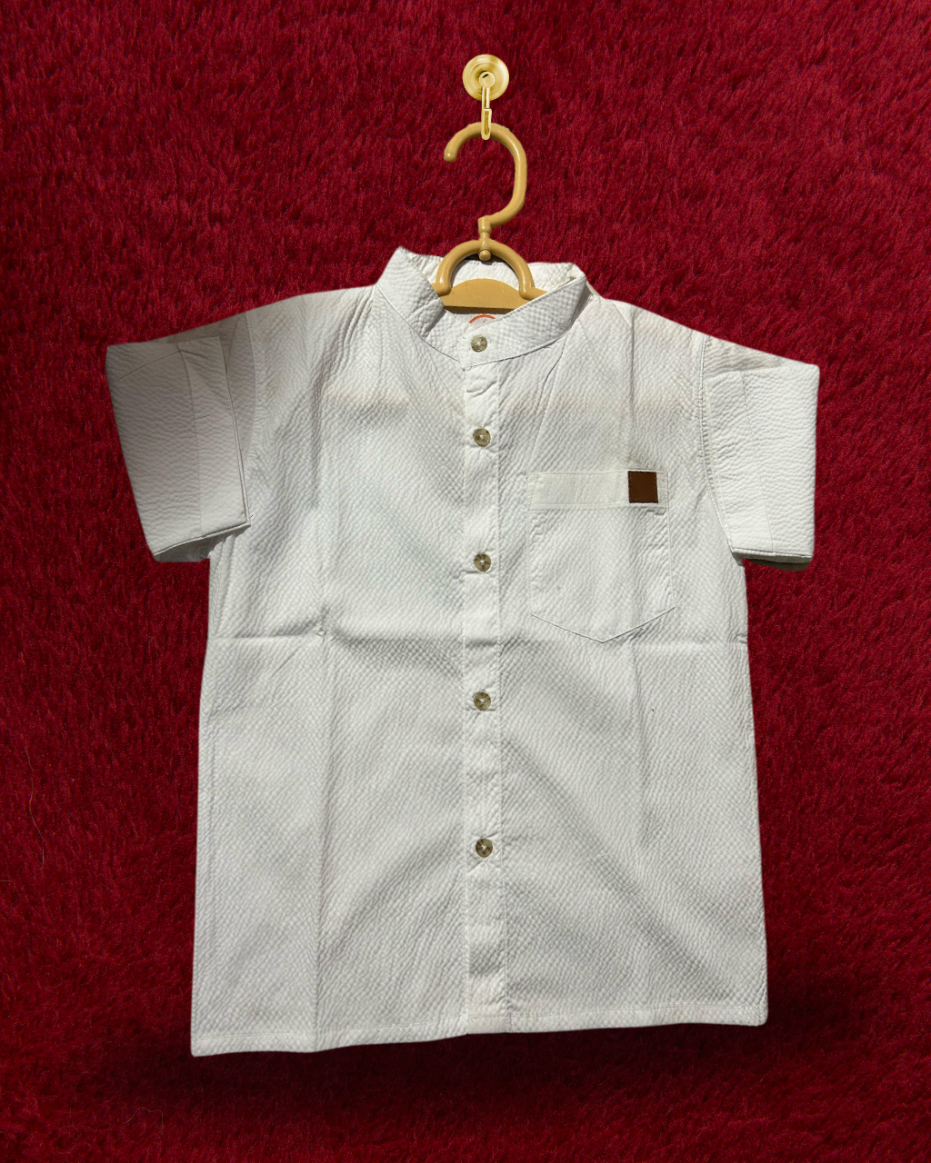 Boys' Half-Sleeve Shirt White