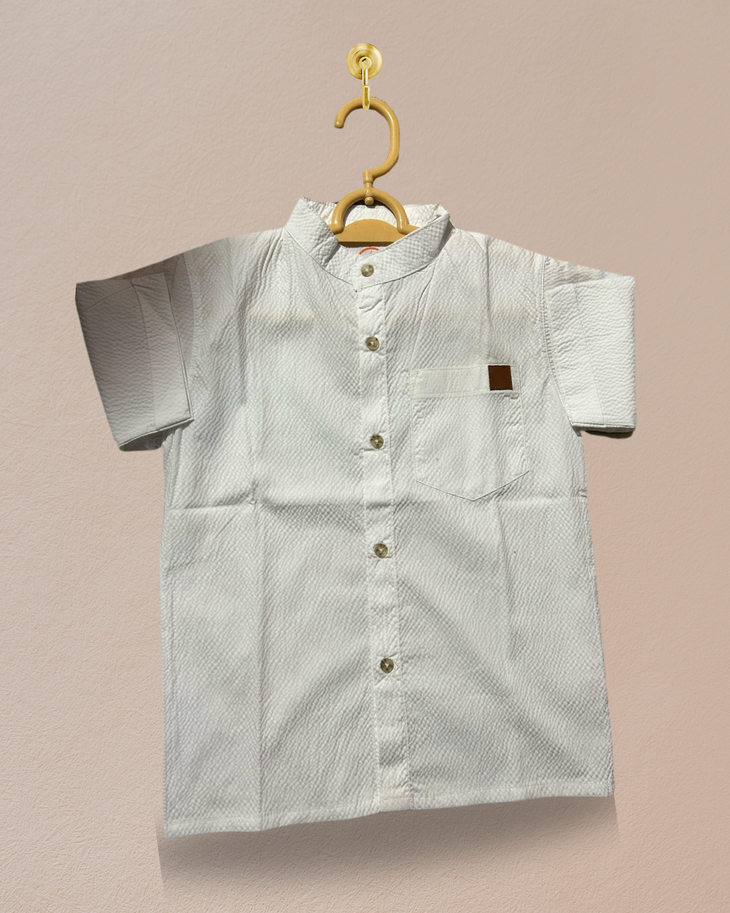 Boys' Half-Sleeve Shirt White