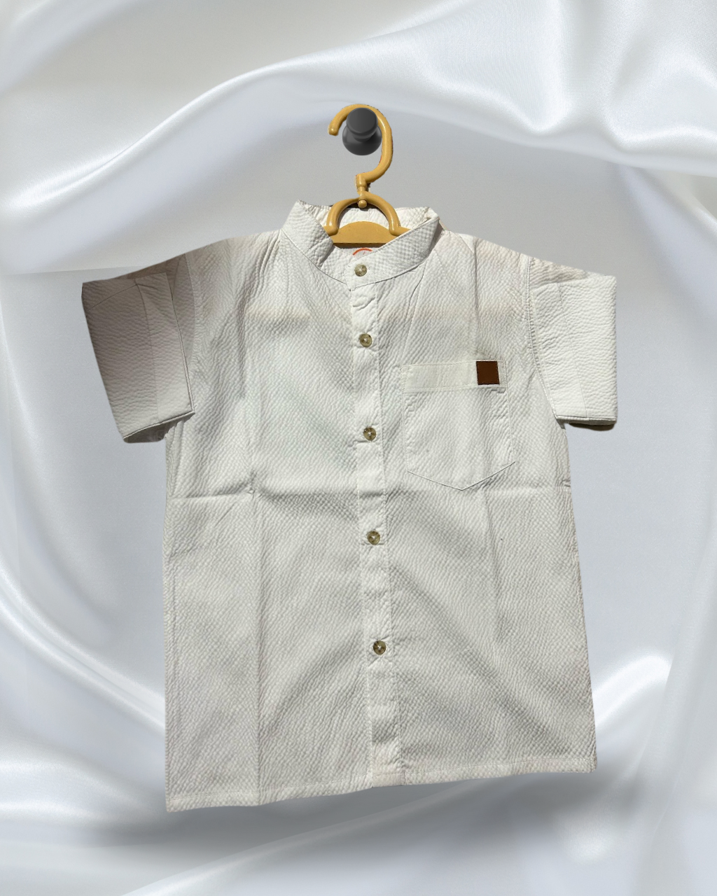 Boys' Half-Sleeve Shirt White