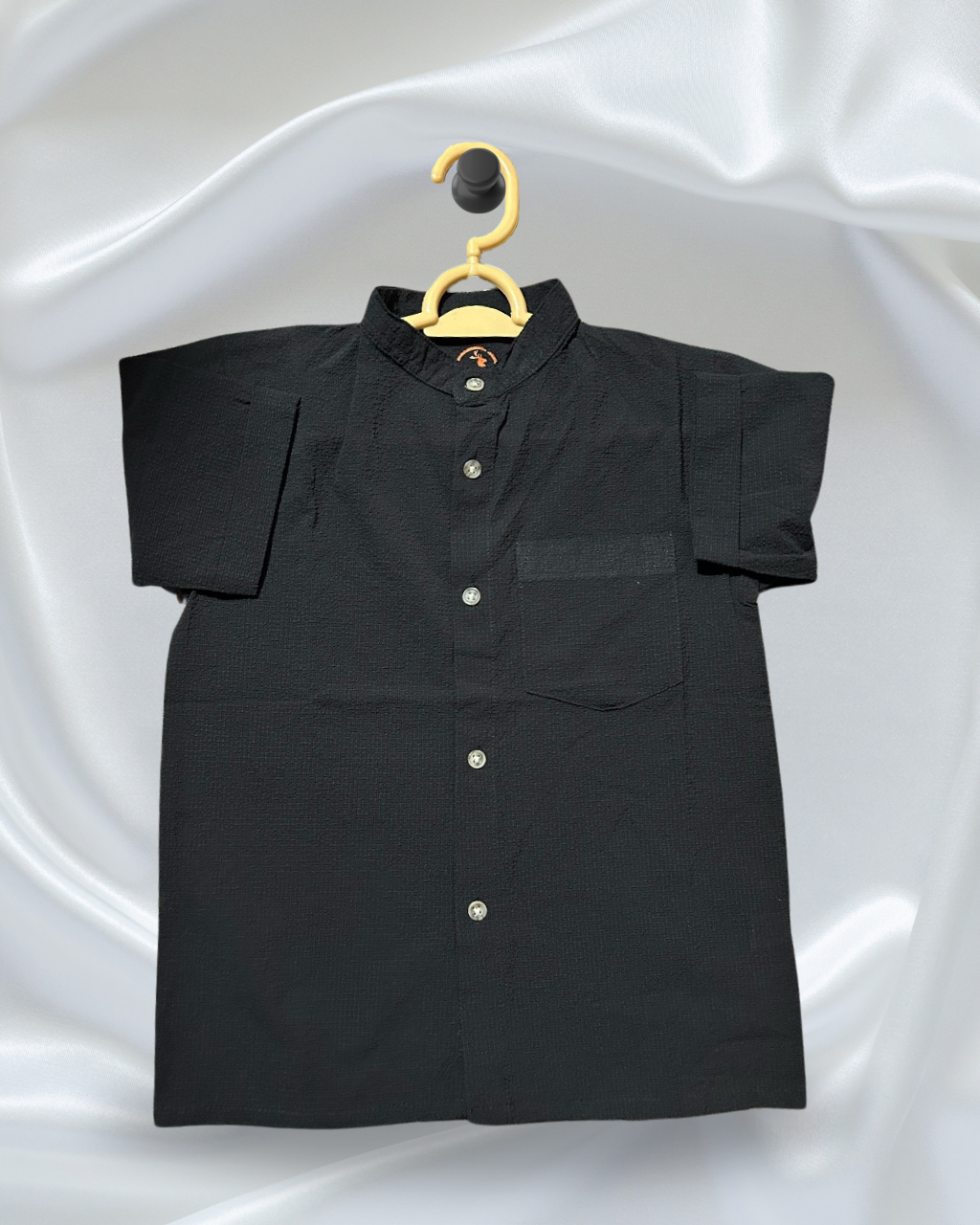 Boys' Half-Sleeve Shirt Black