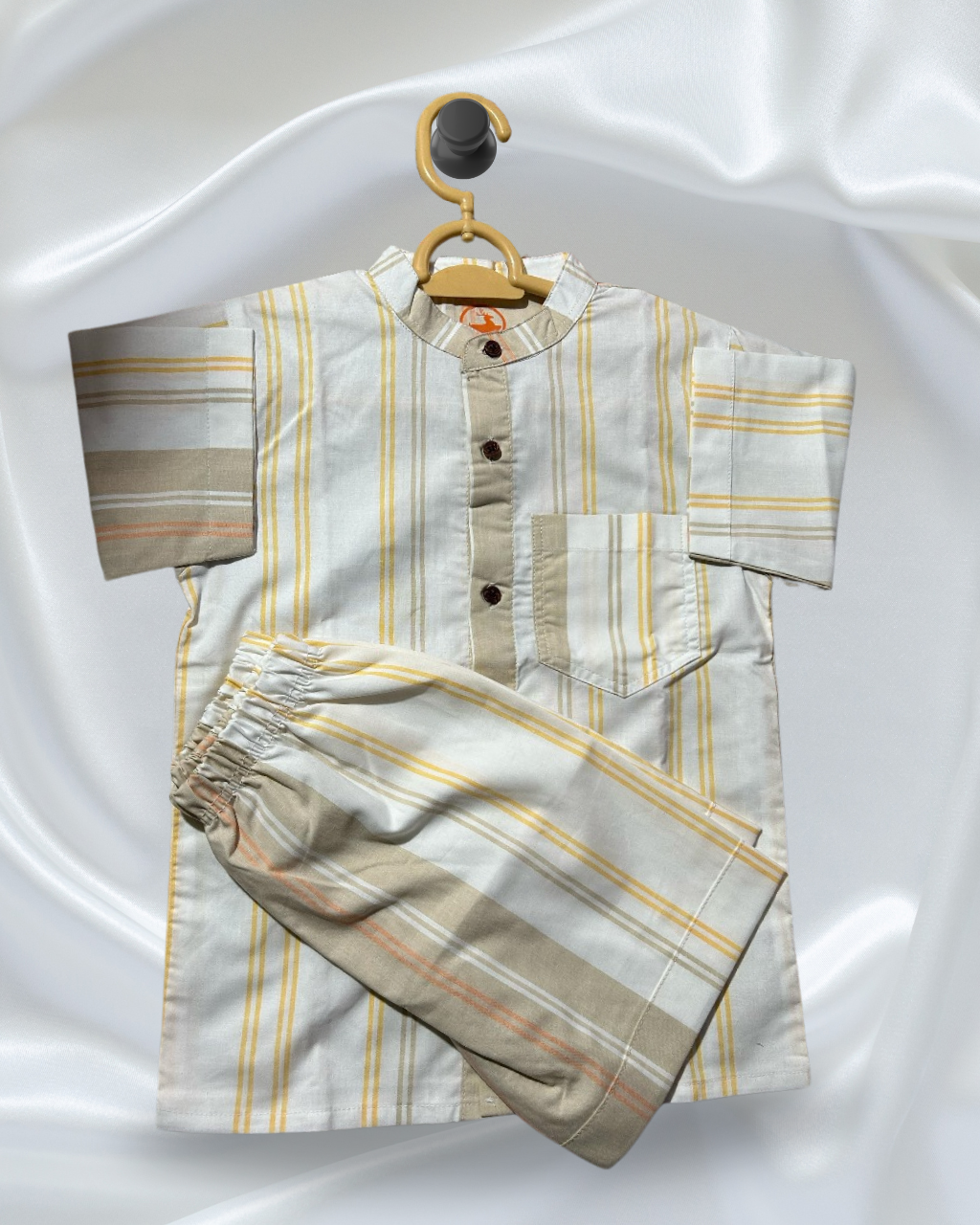 Boys' Co-Ord Set – Yellow Striped