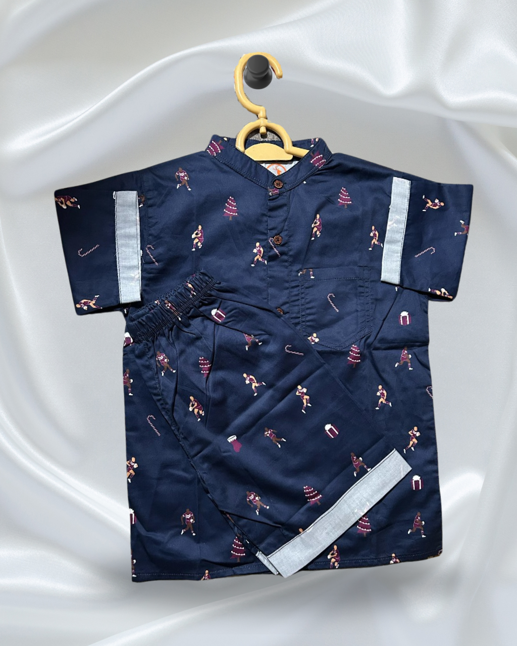 Boys' Co-Ord Set – Printed Blue