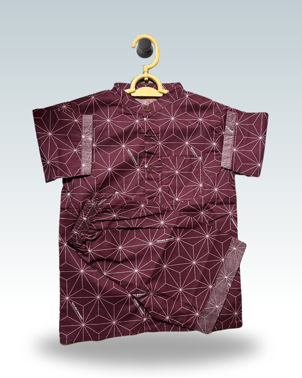 Boys' Co-Ord Set – Maroon Printed