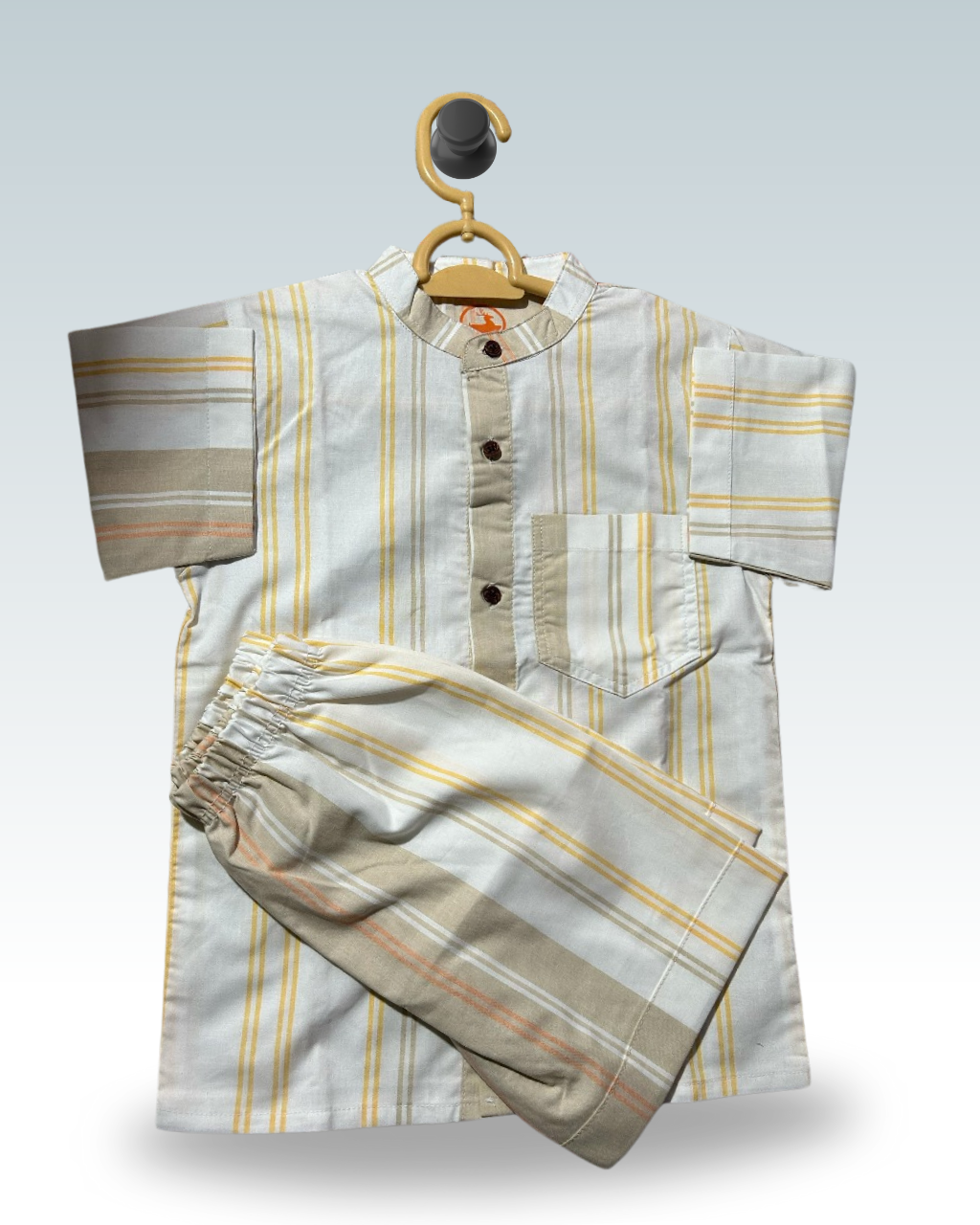 Boys' Co-Ord Set – Yellow Striped