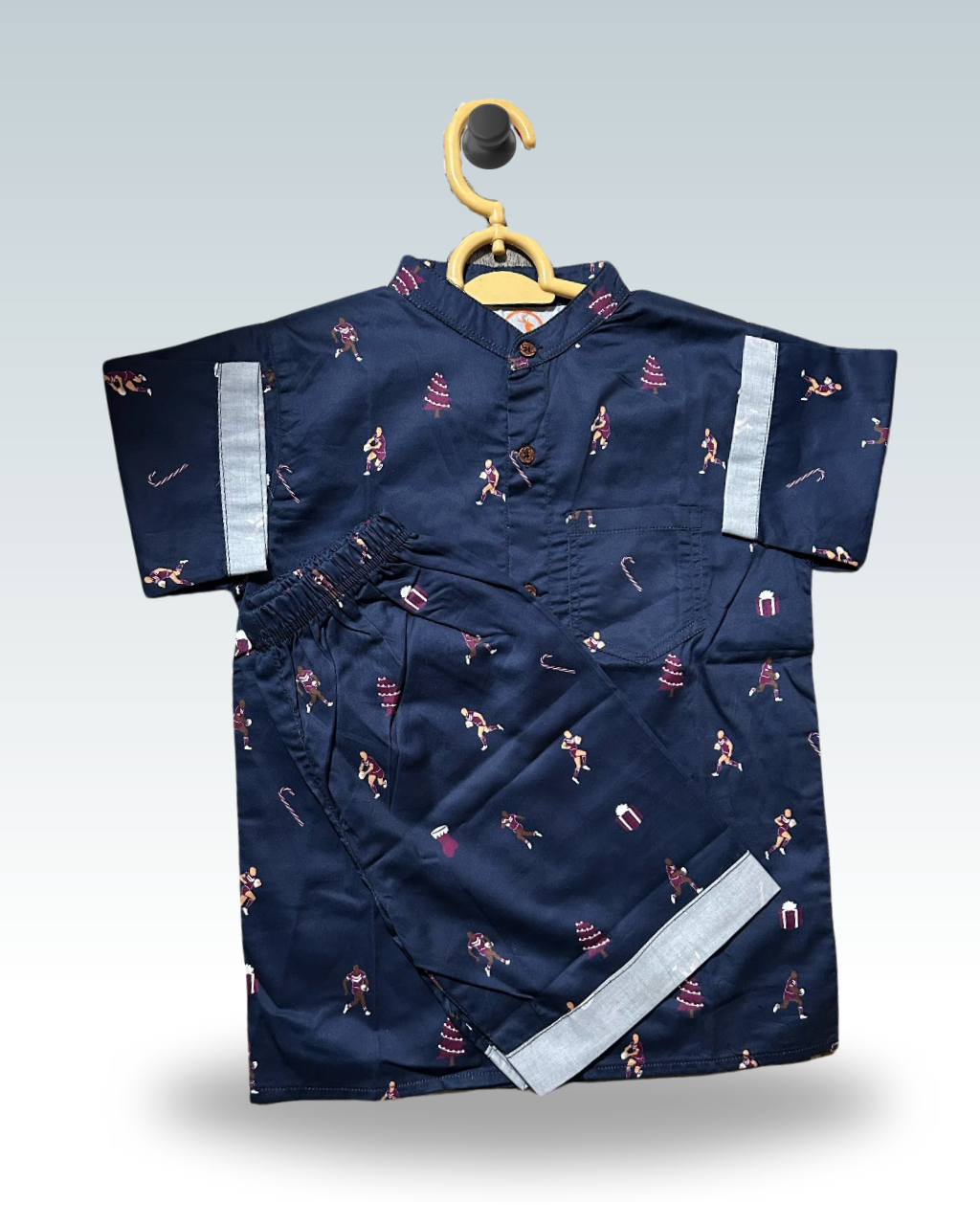 Boys' Co-Ord Set – Printed Blue