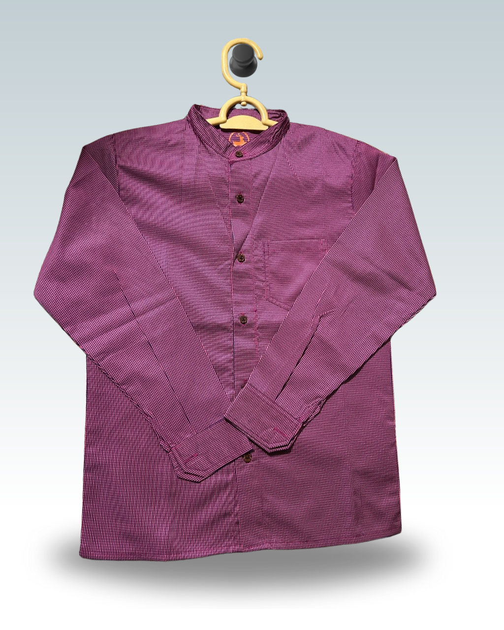 Boys' Textured Rouge Pink Shirt