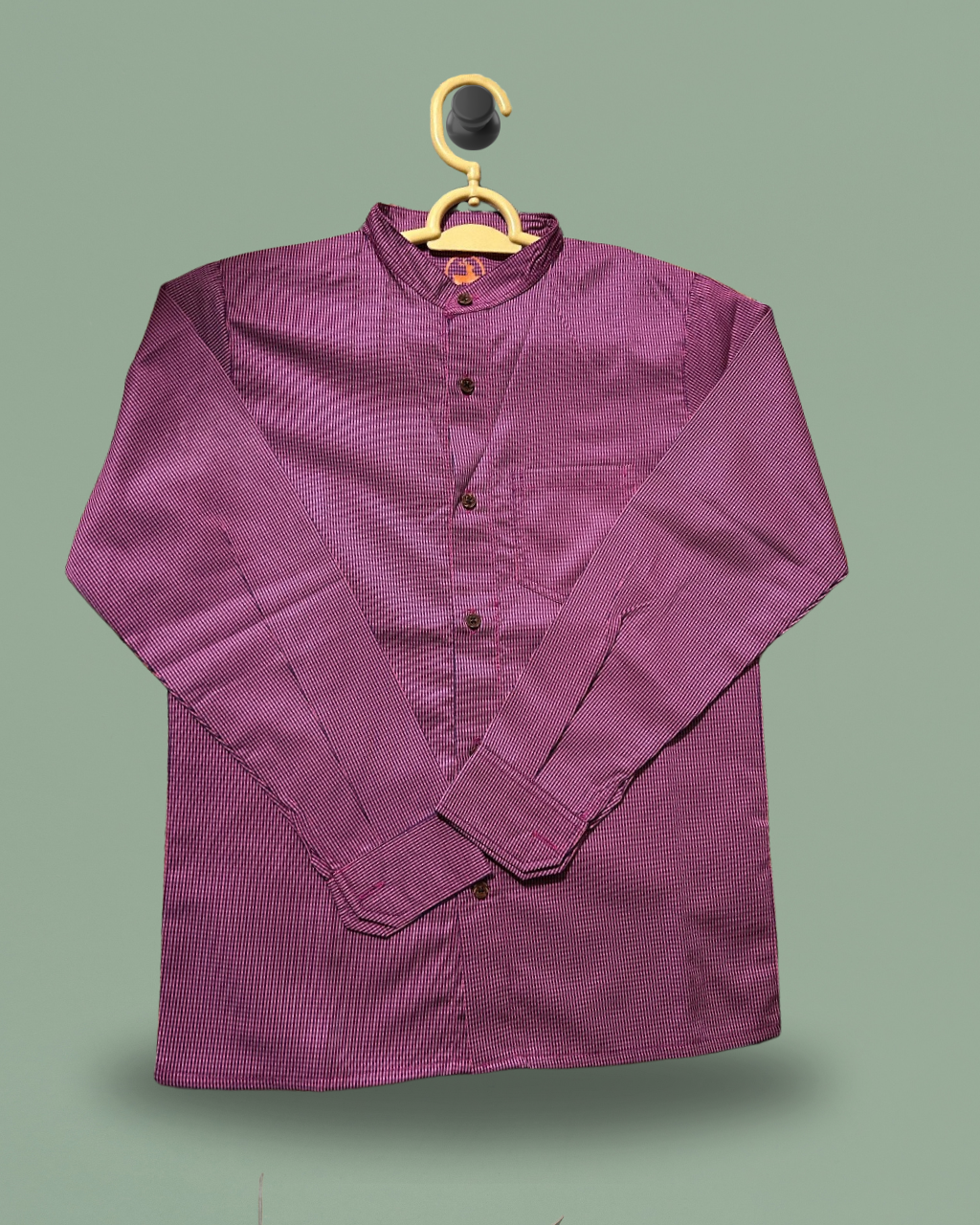 Boys' Textured Rouge Pink Shirt