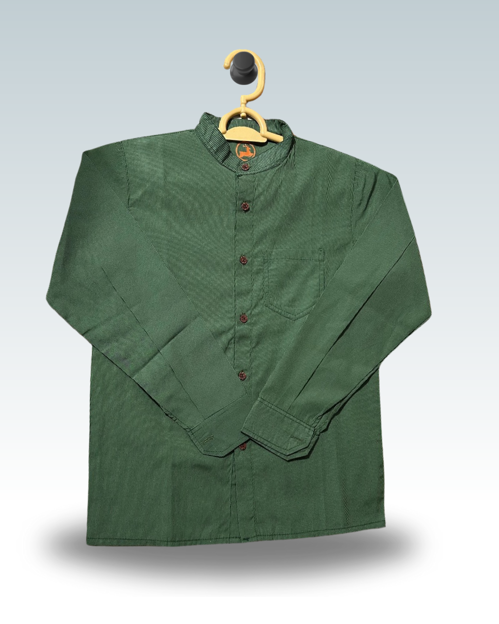 Boys' Textured Green Shirt