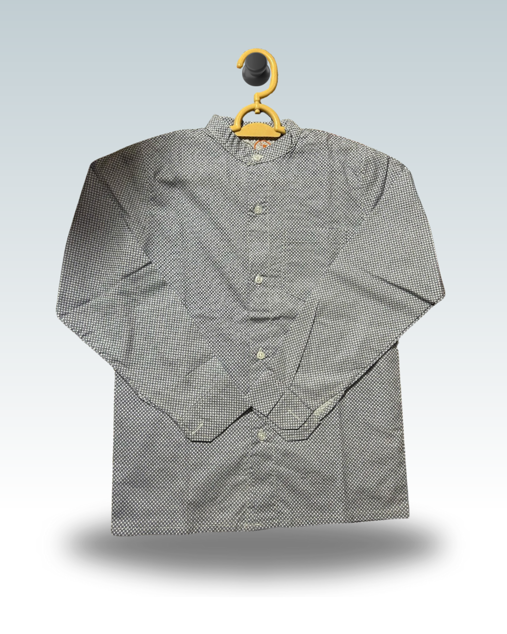 Boys' Textured Grey Shirt