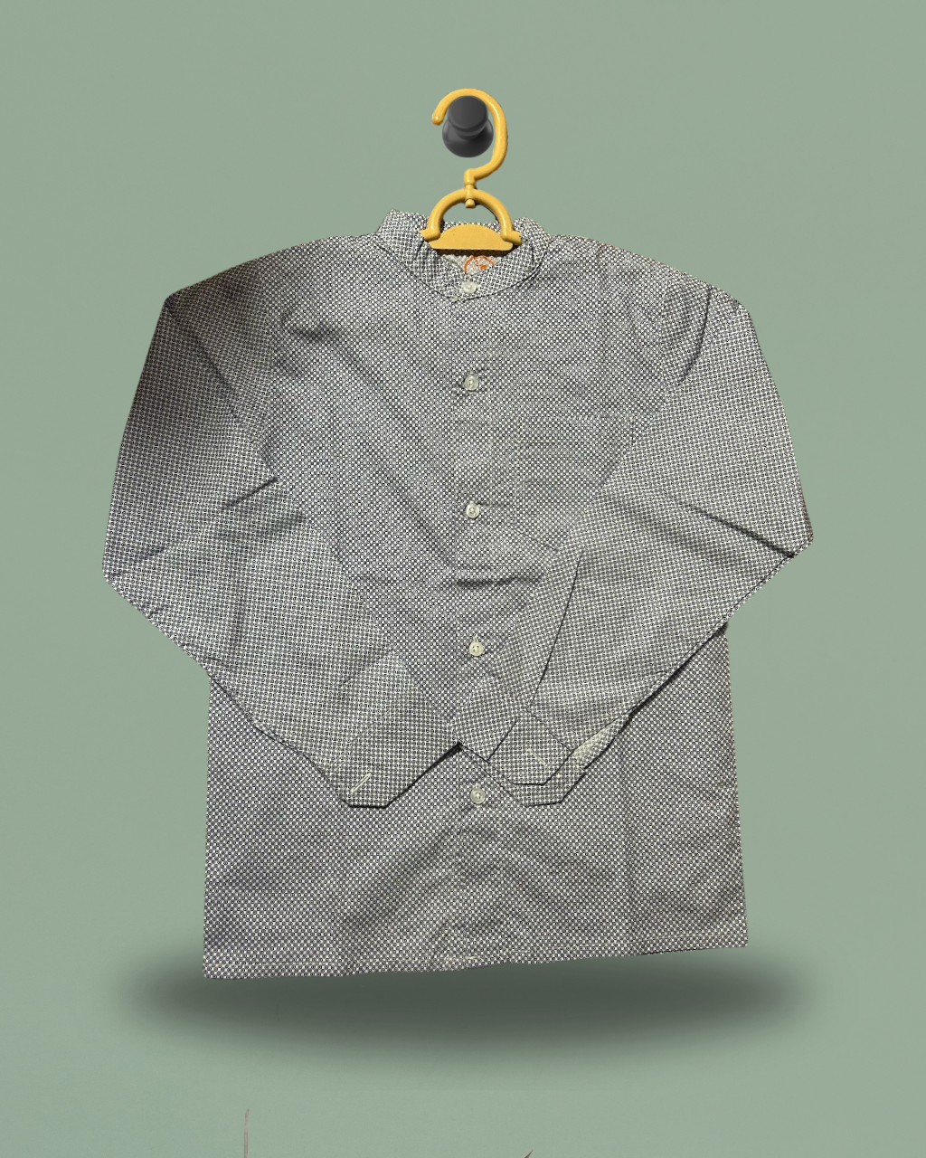 Boys' Textured Grey Shirt