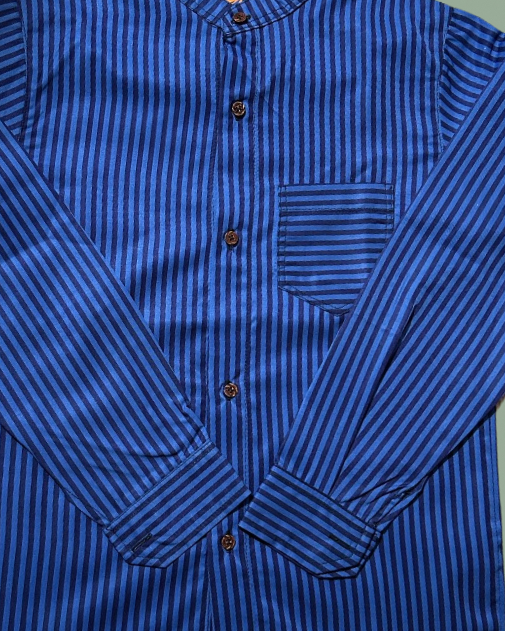 Boys' Blue Striped Shirt