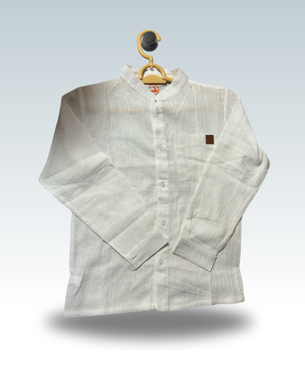 Boys' White Crush Cotton Shirt