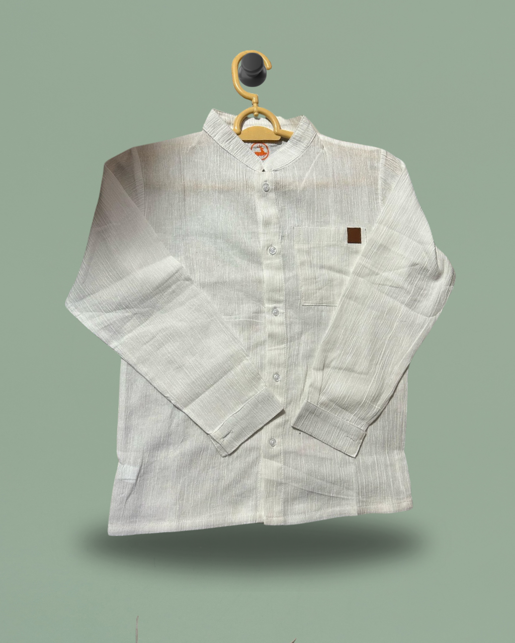 Boys' White Crush Cotton Shirt